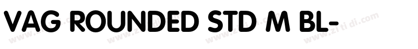 VAG ROUNDED STD M BL字体转换